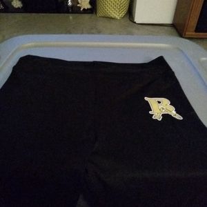 Ladies black broken arrow leggings